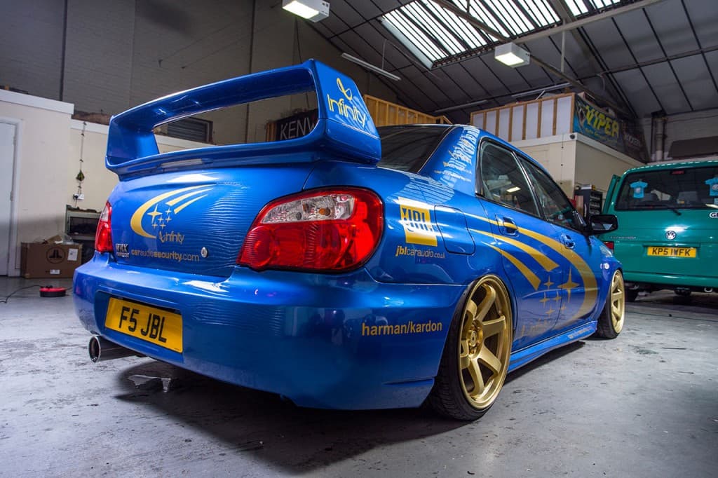 JBL Audio Impreza STI gets the Air Lift Performance treatment